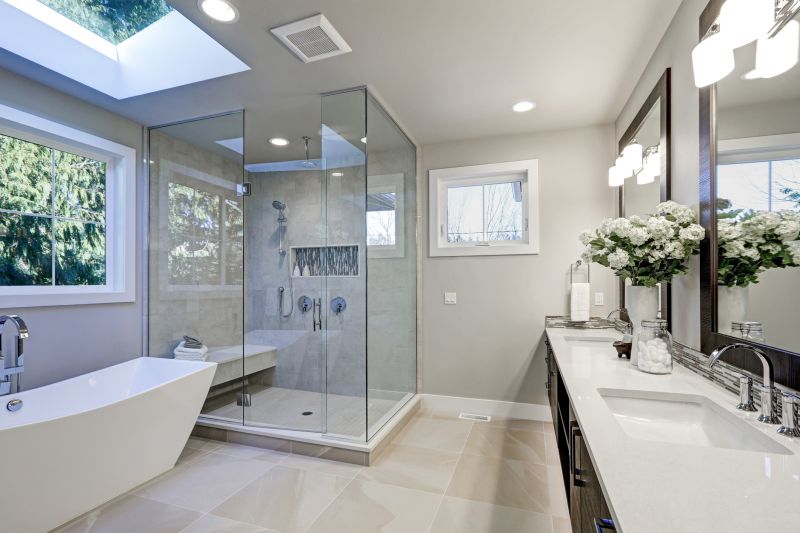 Bright, Airy Bathroom with Skylight