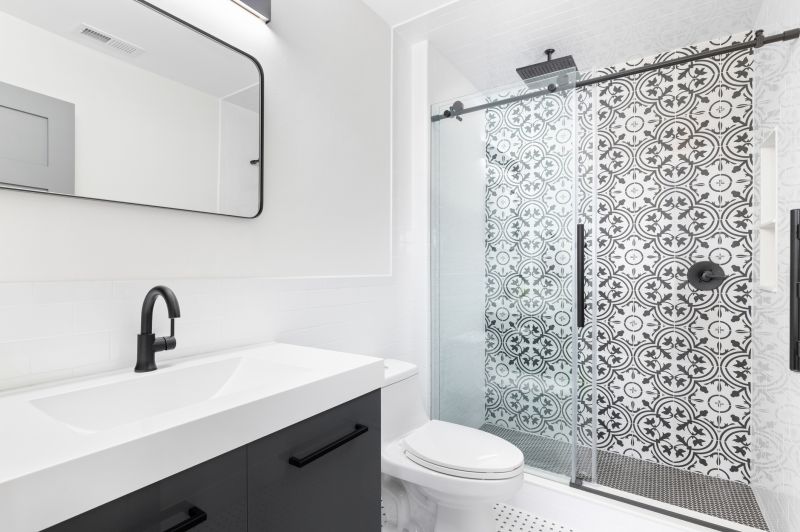 Bathroom with Bold Mosaic Tile